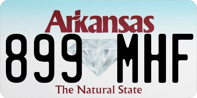 AR license plate 899MHF