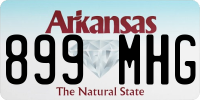 AR license plate 899MHG