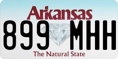 AR license plate 899MHH