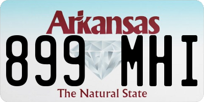 AR license plate 899MHI