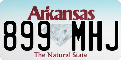 AR license plate 899MHJ