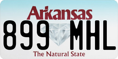 AR license plate 899MHL