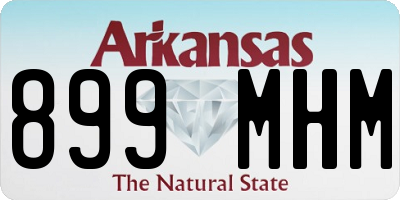 AR license plate 899MHM