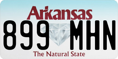 AR license plate 899MHN