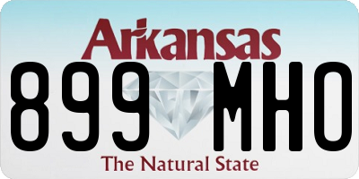 AR license plate 899MHO