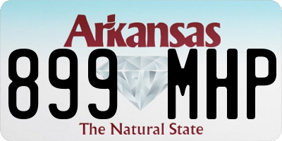 AR license plate 899MHP