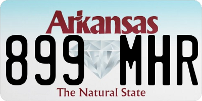 AR license plate 899MHR
