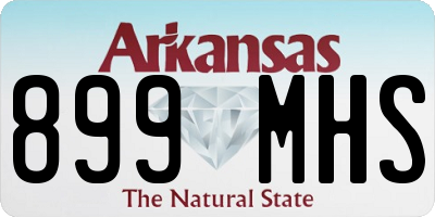 AR license plate 899MHS