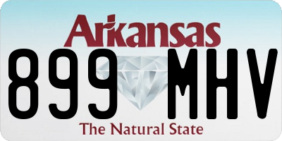 AR license plate 899MHV