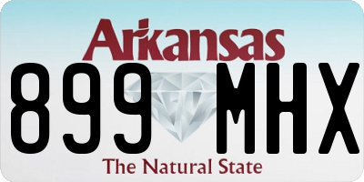 AR license plate 899MHX