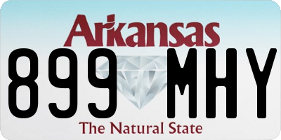 AR license plate 899MHY