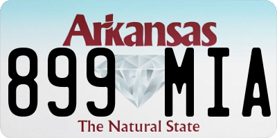 AR license plate 899MIA