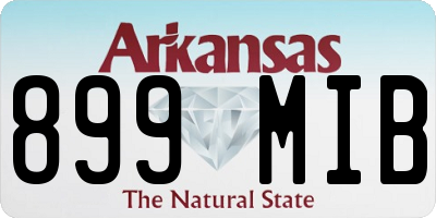 AR license plate 899MIB