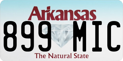 AR license plate 899MIC