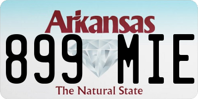AR license plate 899MIE