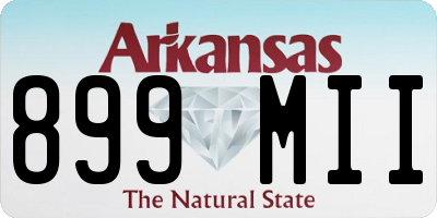 AR license plate 899MII