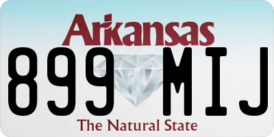 AR license plate 899MIJ