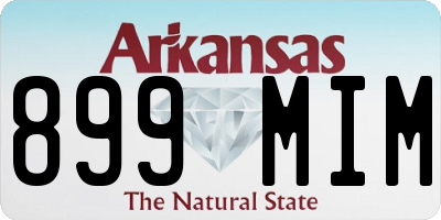 AR license plate 899MIM