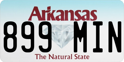AR license plate 899MIN