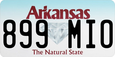 AR license plate 899MIO