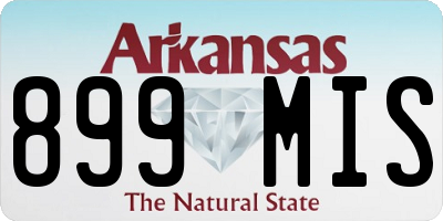 AR license plate 899MIS