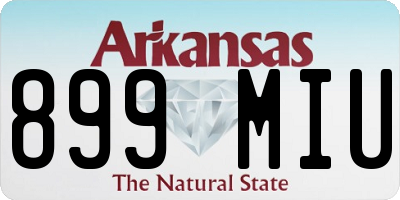 AR license plate 899MIU