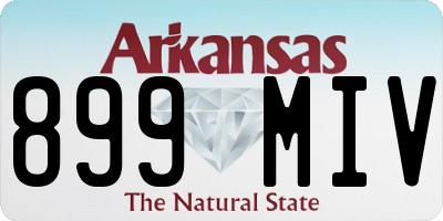 AR license plate 899MIV