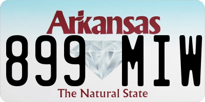 AR license plate 899MIW