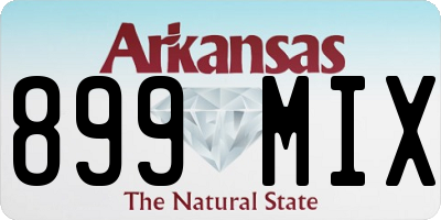 AR license plate 899MIX