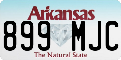 AR license plate 899MJC