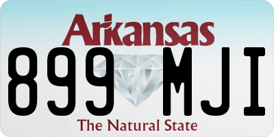 AR license plate 899MJI