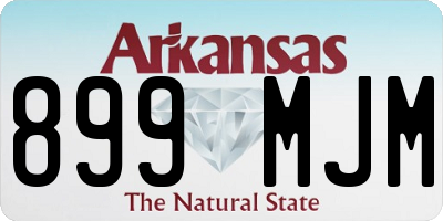 AR license plate 899MJM