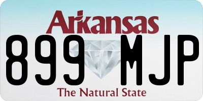 AR license plate 899MJP