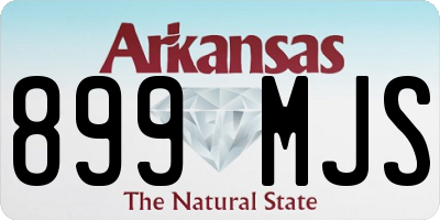 AR license plate 899MJS