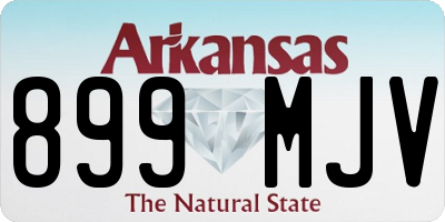 AR license plate 899MJV