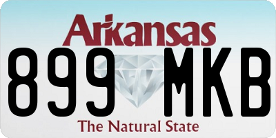 AR license plate 899MKB