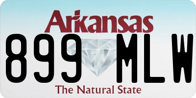 AR license plate 899MLW