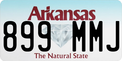 AR license plate 899MMJ