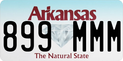 AR license plate 899MMM