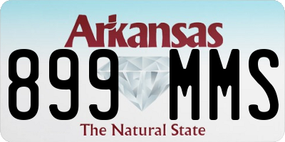 AR license plate 899MMS