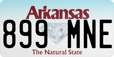 AR license plate 899MNE