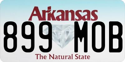 AR license plate 899MOB