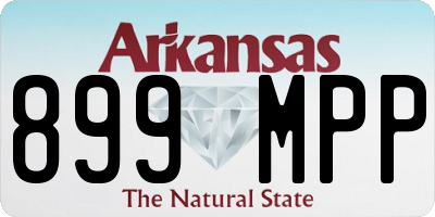 AR license plate 899MPP