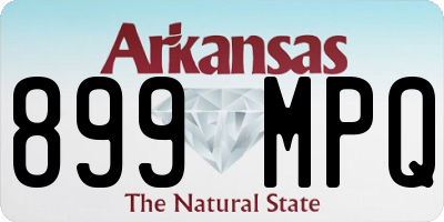 AR license plate 899MPQ