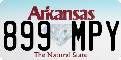 AR license plate 899MPY