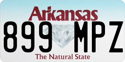 AR license plate 899MPZ