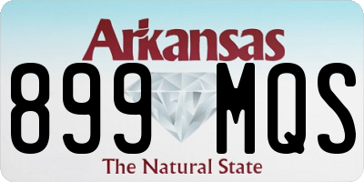 AR license plate 899MQS