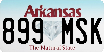 AR license plate 899MSK