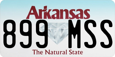 AR license plate 899MSS