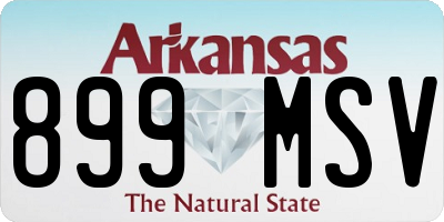AR license plate 899MSV